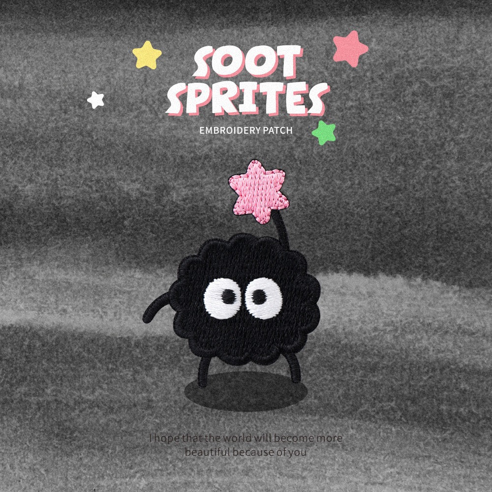 Soot Sprites Embroidered Patches - Multiple Designs Available - CheerCove