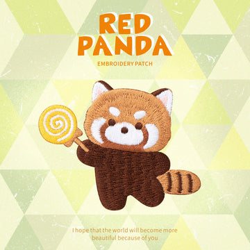 Cute Red Panda Embroidered Patches - Multiple Designs Available - CheerCove