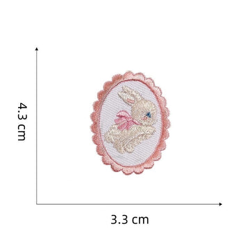 Cartoon Rabbit Embroidered Patches - Multiple Designs Available - CheerCove