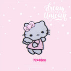 Bow-Faced Kitten Patches (Iron-On)