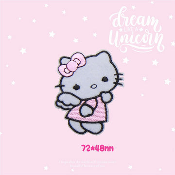 Bow-Faced Kitten Patches (Iron-On)