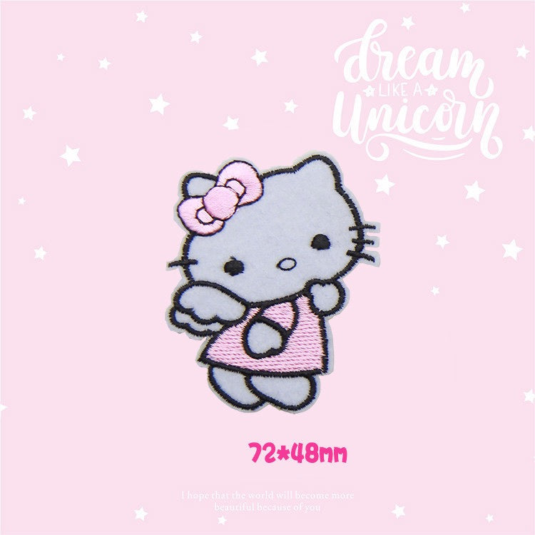 Bow-Faced Kitten Patches (Iron-On)