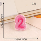 Color Block Numbers Embroidered Patches - Multiple Designs Available - CheerCove