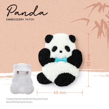Embroidered Pins of Cute Panda ④