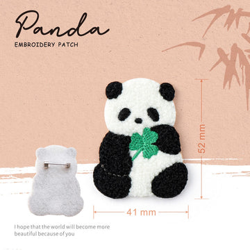 Embroidered Pins of Cute Panda ④