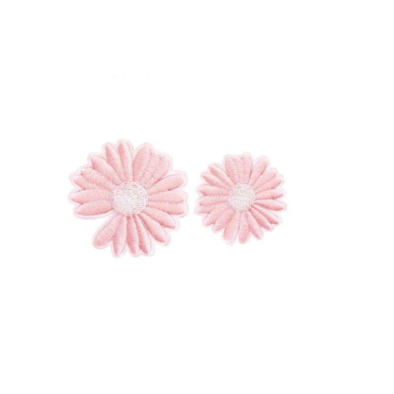 Multicolor Daisy Embroidered Patches - Multiple Designs Available - CheerCove