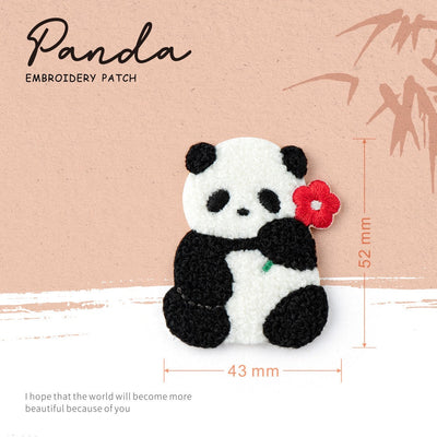 Fuzzy Panda Garden & Flower Patches (Stick-On)