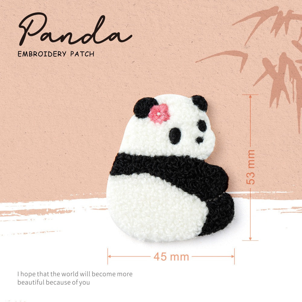 Cute Panda ④ Embroidered Patches - Multiple Designs Available - CheerCove