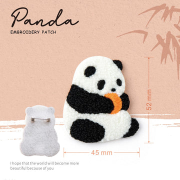 Embroidered Pins of Cute Panda ④