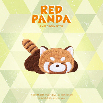 Cute Red Panda Embroidered Patches - Multiple Designs Available - CheerCove
