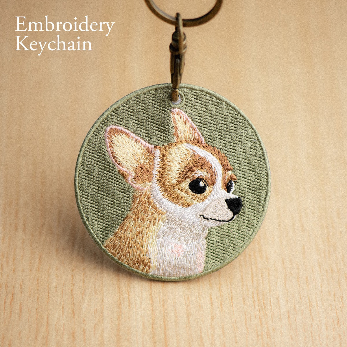 Cute Dog Double-Sided Embroidered Keychains ② - CheerCove