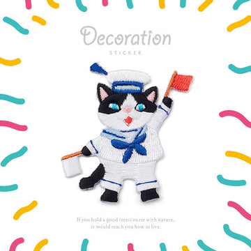 Joyful Kitten Patches (Iron-On)