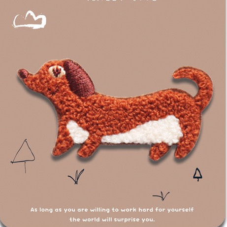 Caramel-Toned Dog Patches(Stick-On) - CheerCove