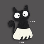 Monochrome Cats Patches (Stick-On) - CheerCove