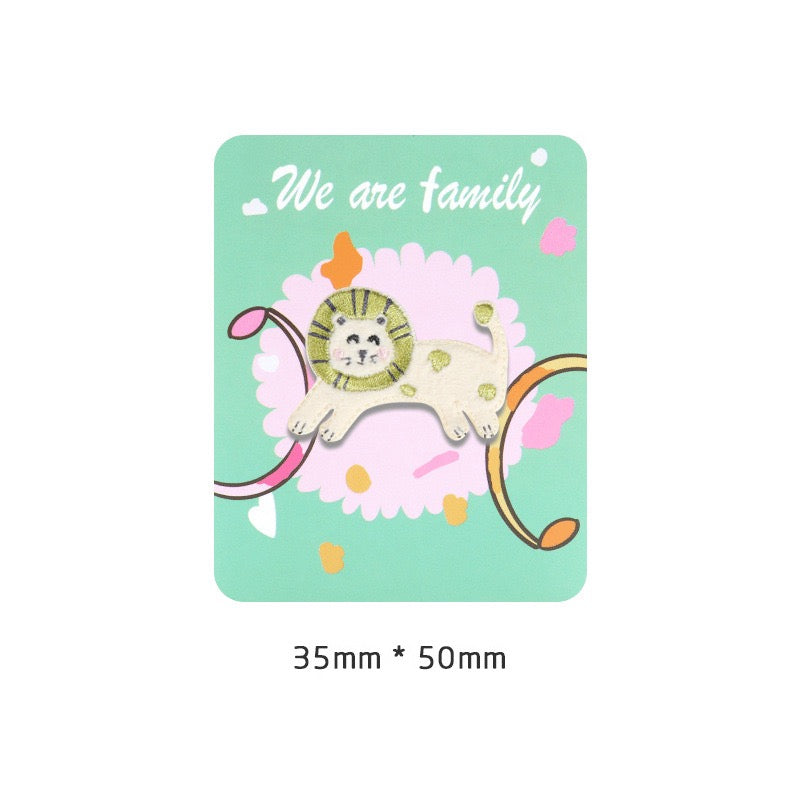 Lion Family Embroidered Patches - Multiple Designs Available - CheerCove