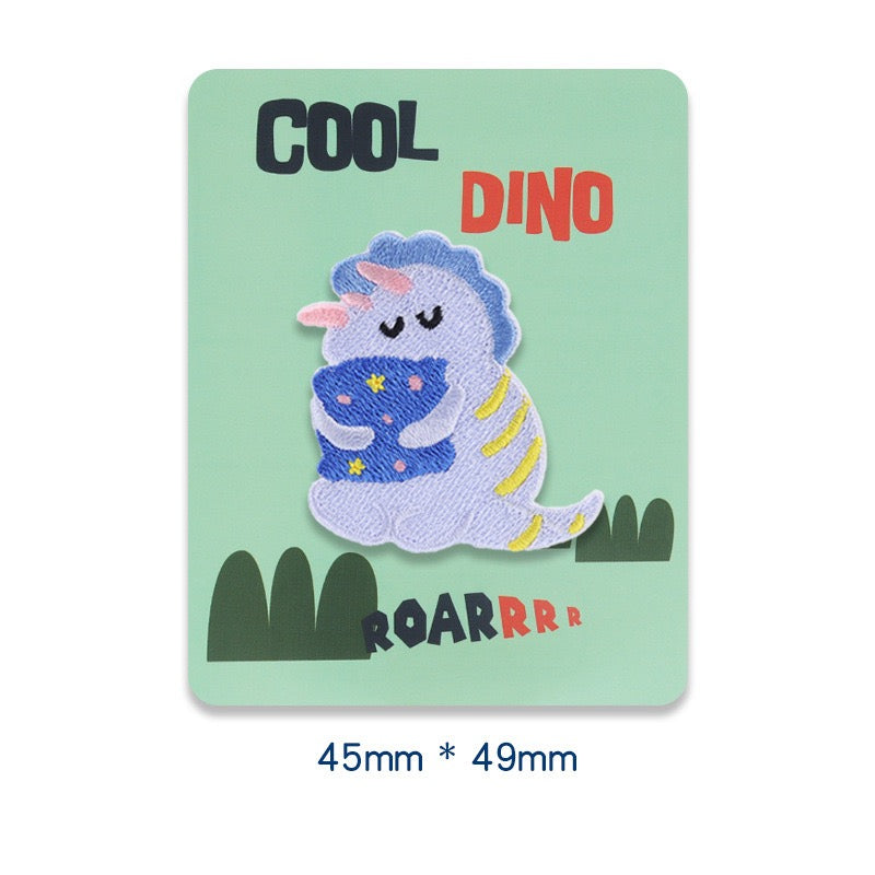 Fun Dinosaur Embroidered Patches - Multiple Designs Available - CheerCove
