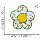 Floral Flower Embroidered Patches - Multiple Designs Available - CheerCove