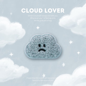 Plush Smiling Cloud Patches(Stick-On)