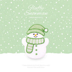 Fluffy Snow Man Patches (Stick-On)