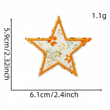 Floral Star Embroidered Patches - Multiple Designs Available - CheerCove