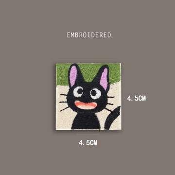 Happy Black Cat Patches(Stick-On)