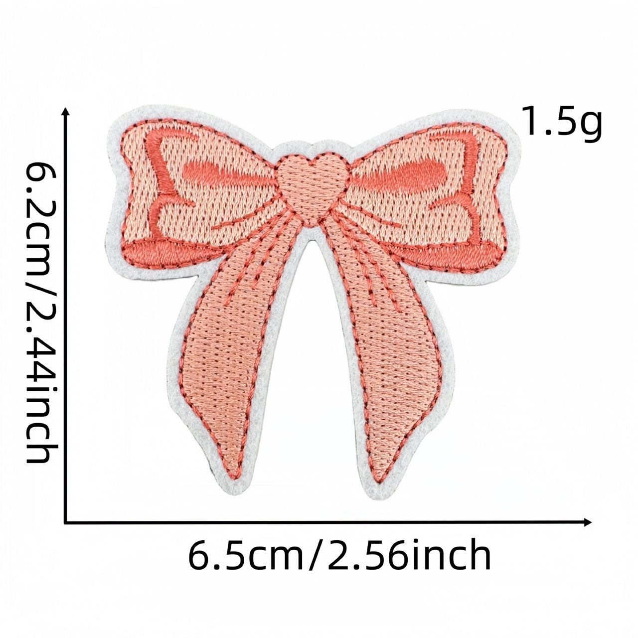 Pink Bow Patches (Iron-On)
