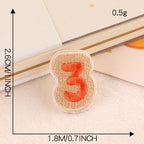 Color Block Numbers Embroidered Patches - Multiple Designs Available - CheerCove