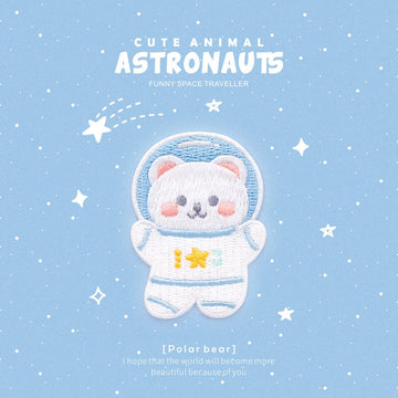 Cute Animal Astronauts Embroidered Patches - Multiple Designs Available - CheerCove
