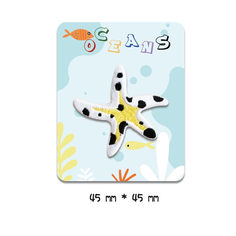Ocean Animals Embroidered Patches - Multiple Designs Available - CheerCove