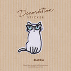 Cheese-Loving Cat Patches (Iron-On)