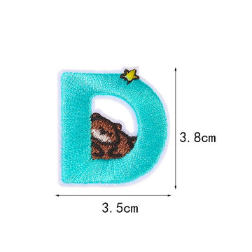 Animal Alphabet Embroidered Patches - CheerCove