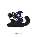 Hooded Black Cat Patches (Stick-On) - CheerCove