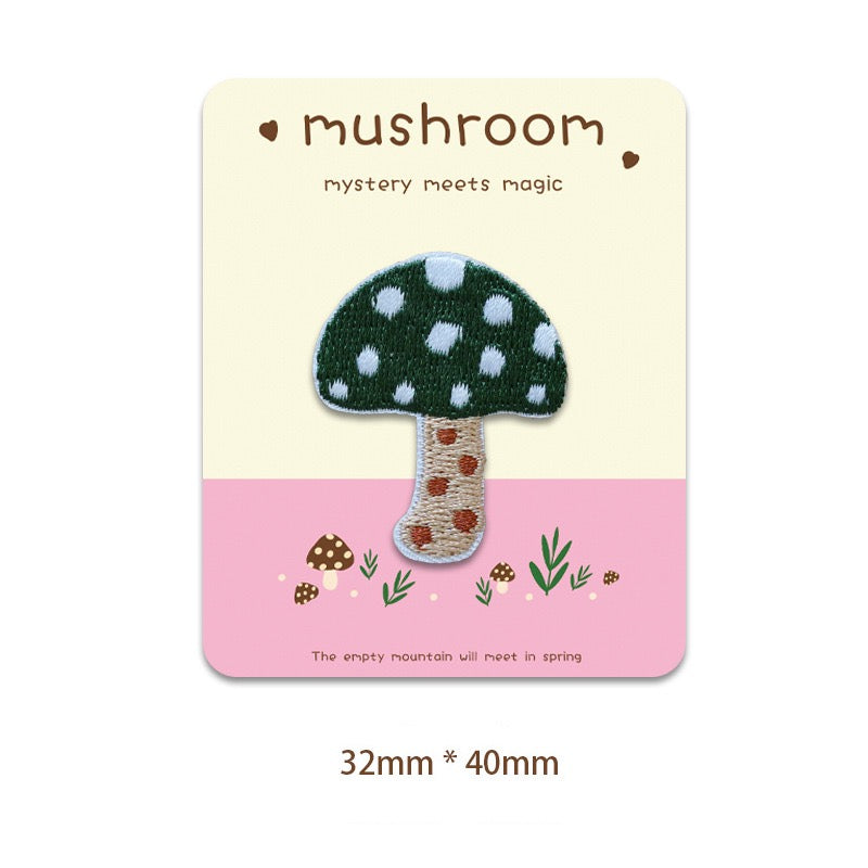 Colorful Mushroom Embroidered Patches - Multiple Designs Available - CheerCove
