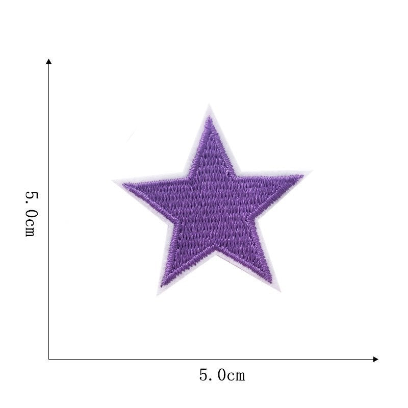 Colorful Stars Patches (Iron-On)