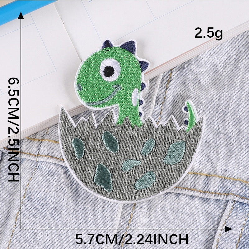 Dinosaur Embroidered Patches - Multiple Designs Available - CheerCove