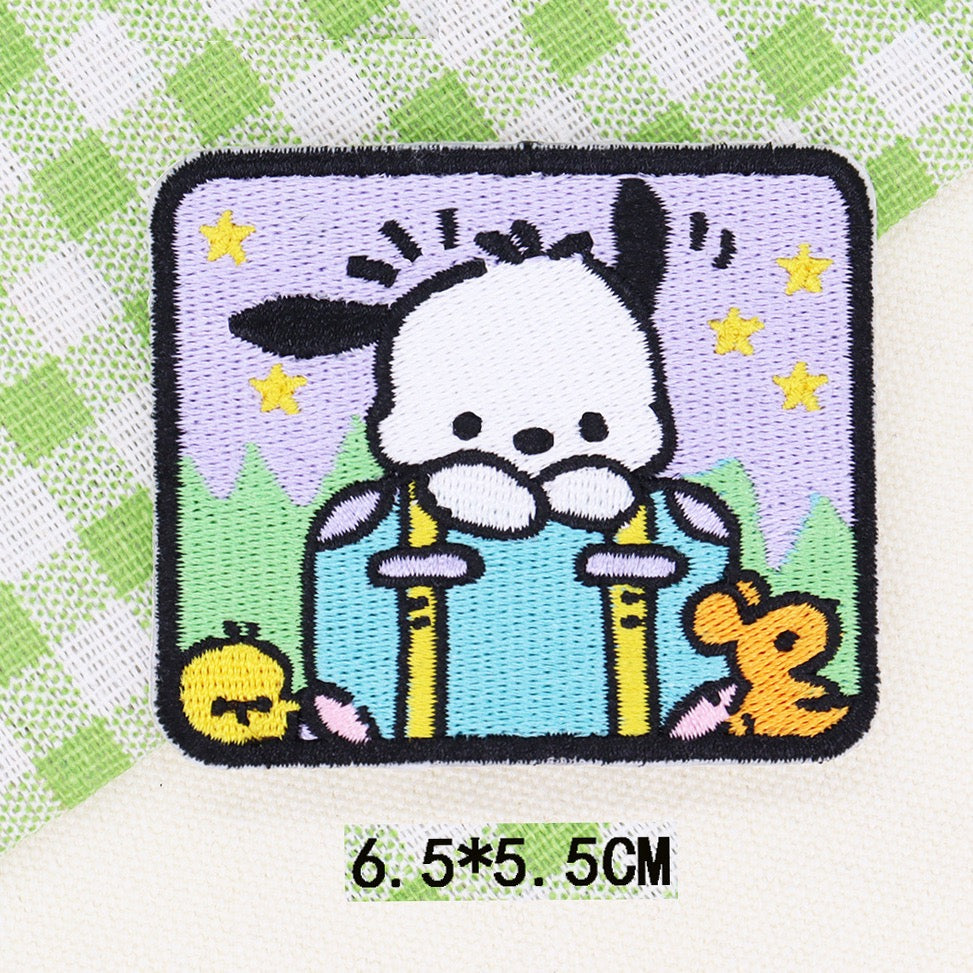 Fluffy White Puppy Patches (Stick-On)