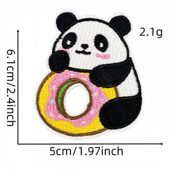 Panda ① Patches (Iron-On)