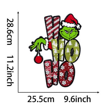 Jumbo Grinchmas Patches (Iron-On)