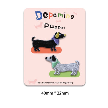 Dopamine Puppies Embroidered Patches - Multiple Designs Available - CheerCove