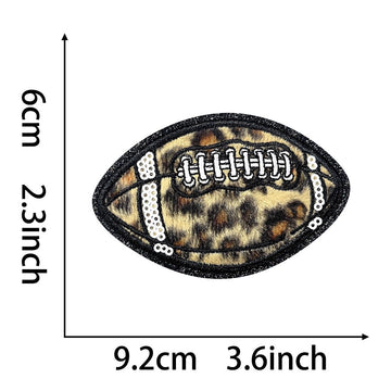 Holographic Leopard Rugby Patches (Iron-On) - CheerCove