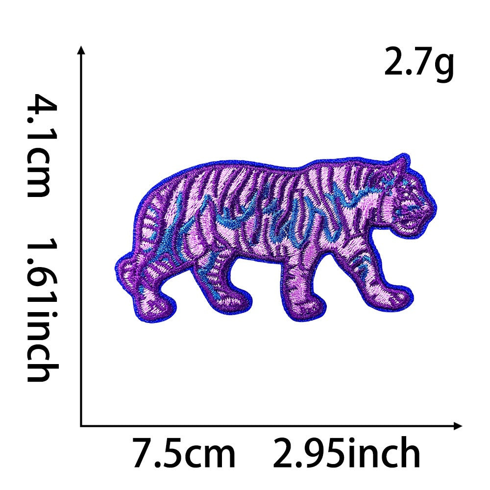 Holographic Tiger Patches (Iron-On) - CheerCove