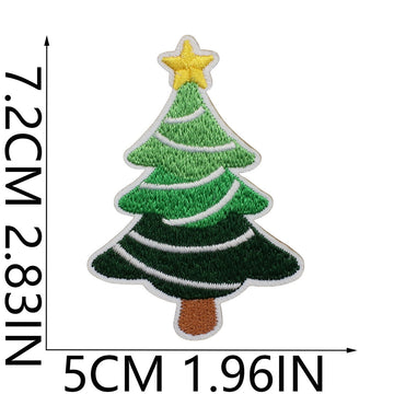 Christmas Tree Patches (Iron-On)