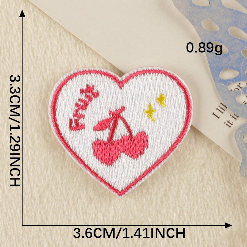 Heart Embroidered Patches ② - Multiple Designs Available - CheerCove