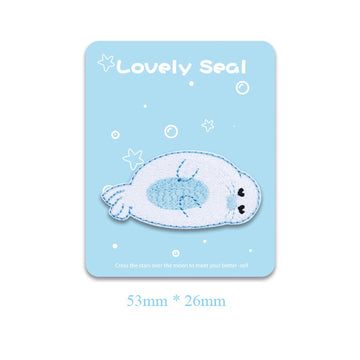 Lovely Seal Embroidered Patches - Multiple Designs Available - CheerCove