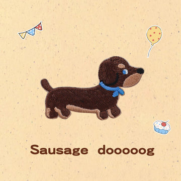 Sausage Dog Embroidered Patches - Multiple Designs Available - CheerCove