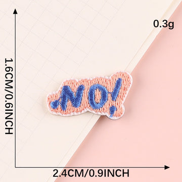 Minimalist Word Embroidered Patches ② - Multiple Designs Available - CheerCove