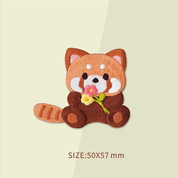 Adorable Red Panda Embroidered Patches - Multiple Designs Available - CheerCove