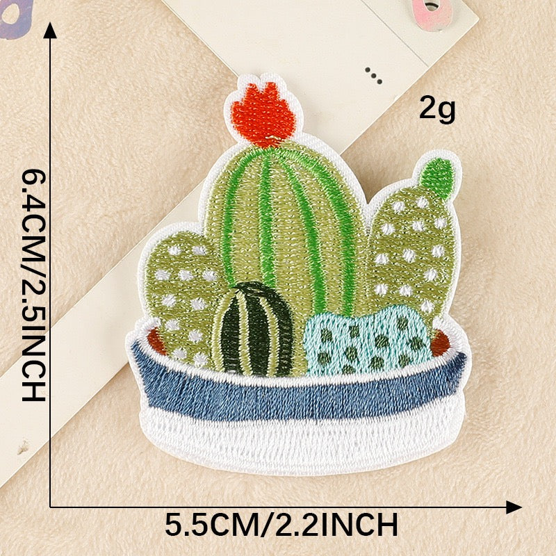 Cactus Embroidered Patches - Multiple Designs Available - CheerCove