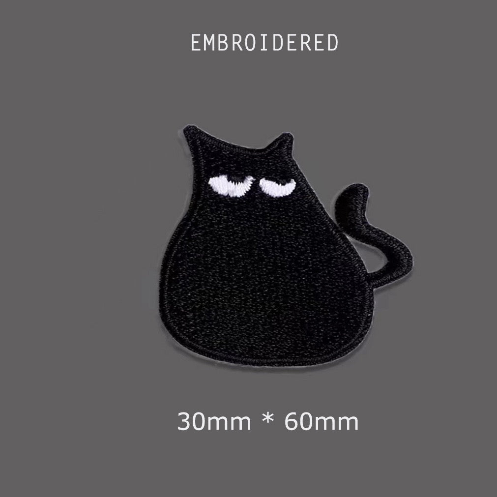 Cute Black Cat Patches(Stick-On)