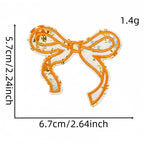Floral Bow Embroidered Patches - Multiple Designs Available - CheerCove